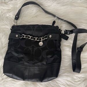 Coach Signature Chain Hobo Crossbody